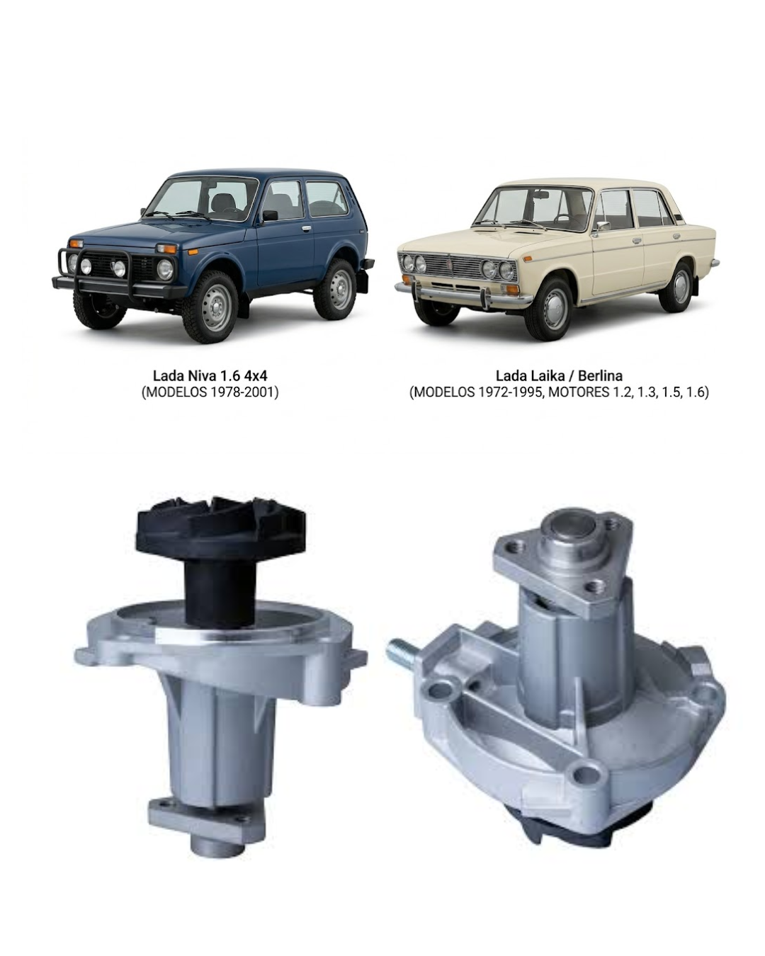 Bomba de Agua VMG – Lada Niva / Laika 1.6 4×4 (Modelos 1978 a 2001)