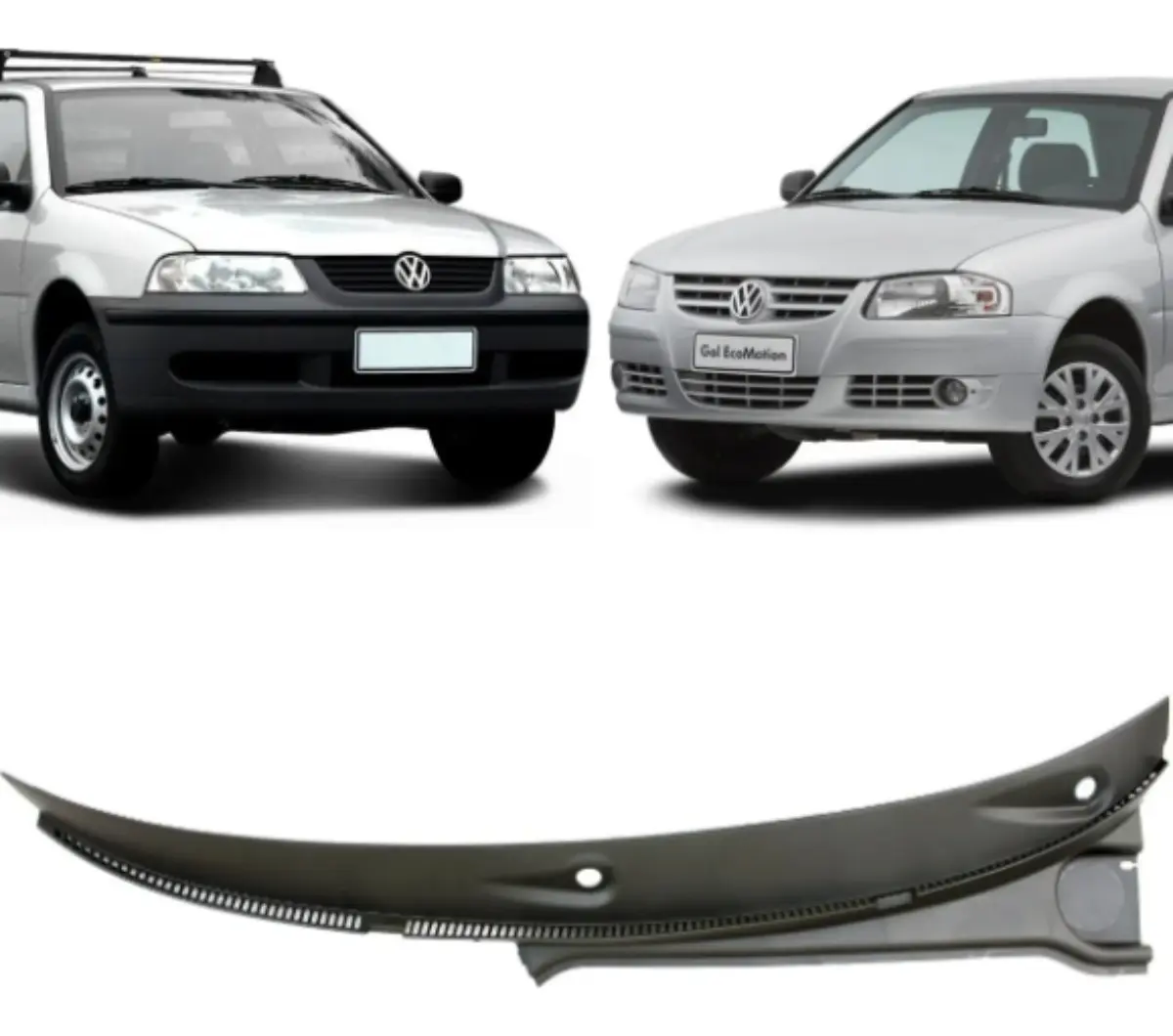 Rejilla Inferior de Parabrisas (Churrasquera) para Volkswagen Gol, Parati y Saveiro G3/G4 1999 a 2014 – Gasolina