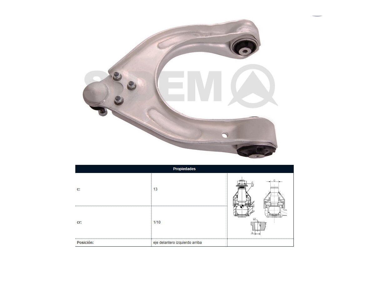 Parilla De Susp Del Mercedes Benz E 280 Cdi (W211)/E 350 (W211)/E 320 Cdi (W211)/E 270 Cdi (W211)/E 280 (W211) 00-25 Izq