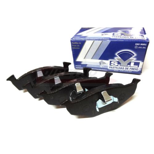 JGO. PASTILLAS FRENO VW POLO 96...01 GOL V (POCOS)CORDOBA 98...02 141X50X17MM DISCO SOLIDO (21866)