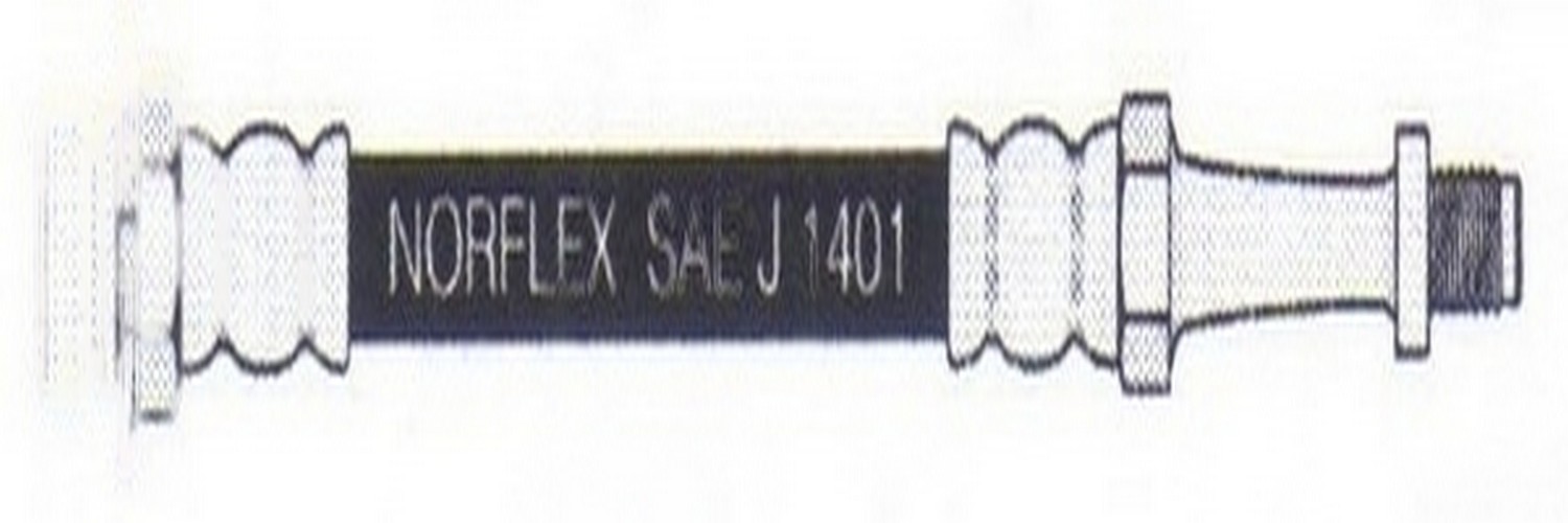 Manguera de freno flexible delantera