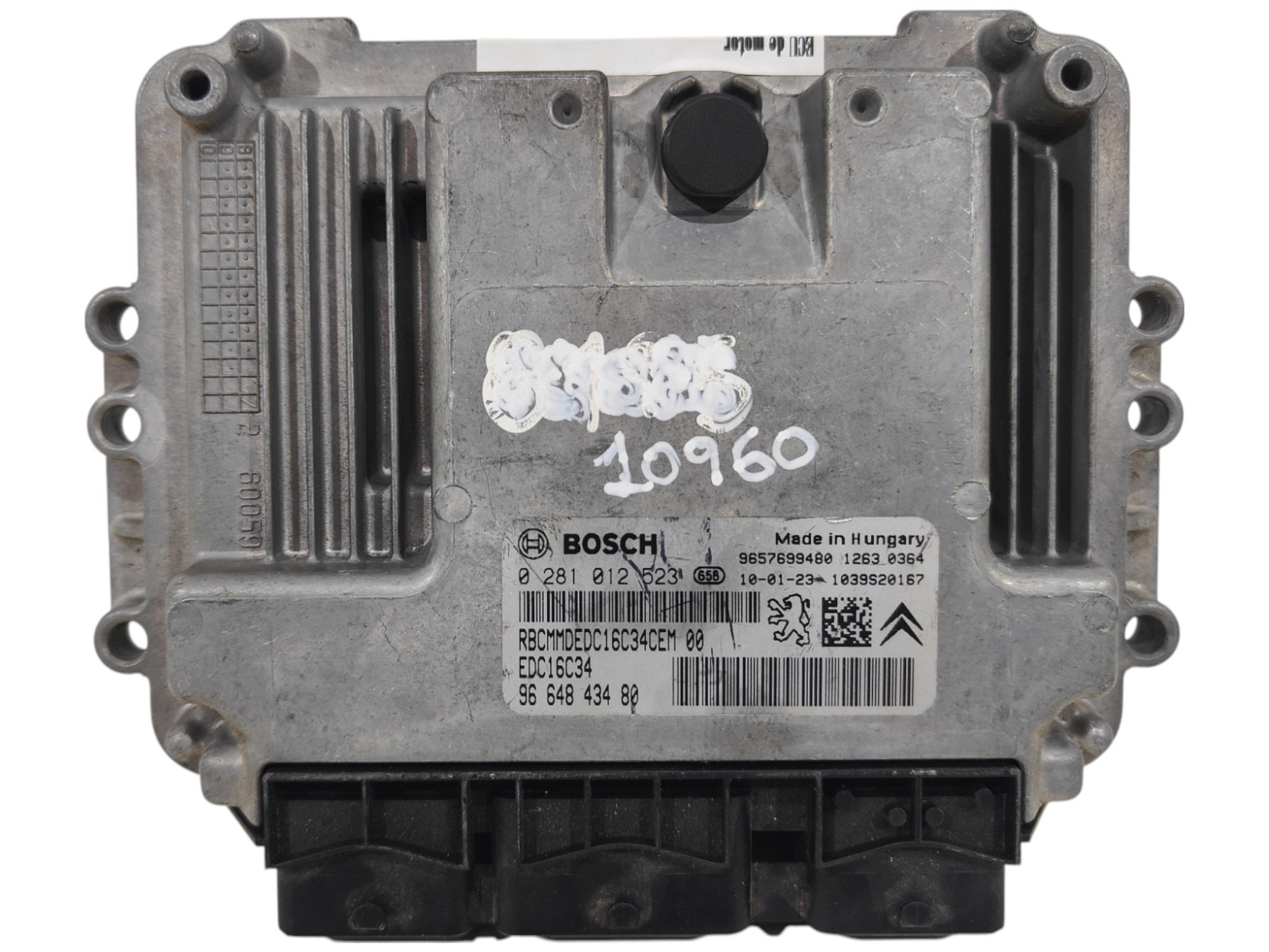 ECU de motor Peugeot 207 1.4 HDI 2010, Ref: 10960-K3B9