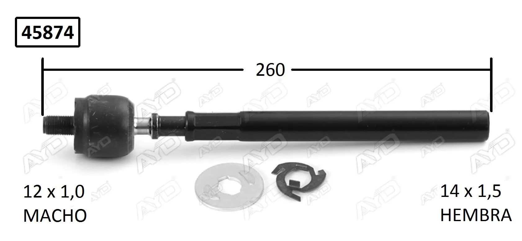 RACK END RENAULT CLIO I AYD