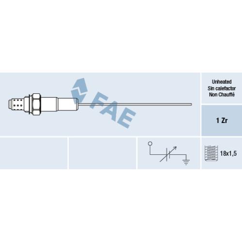 SONDA LAMBDA 1 CABLE 300MM SIMILAR 0258986501