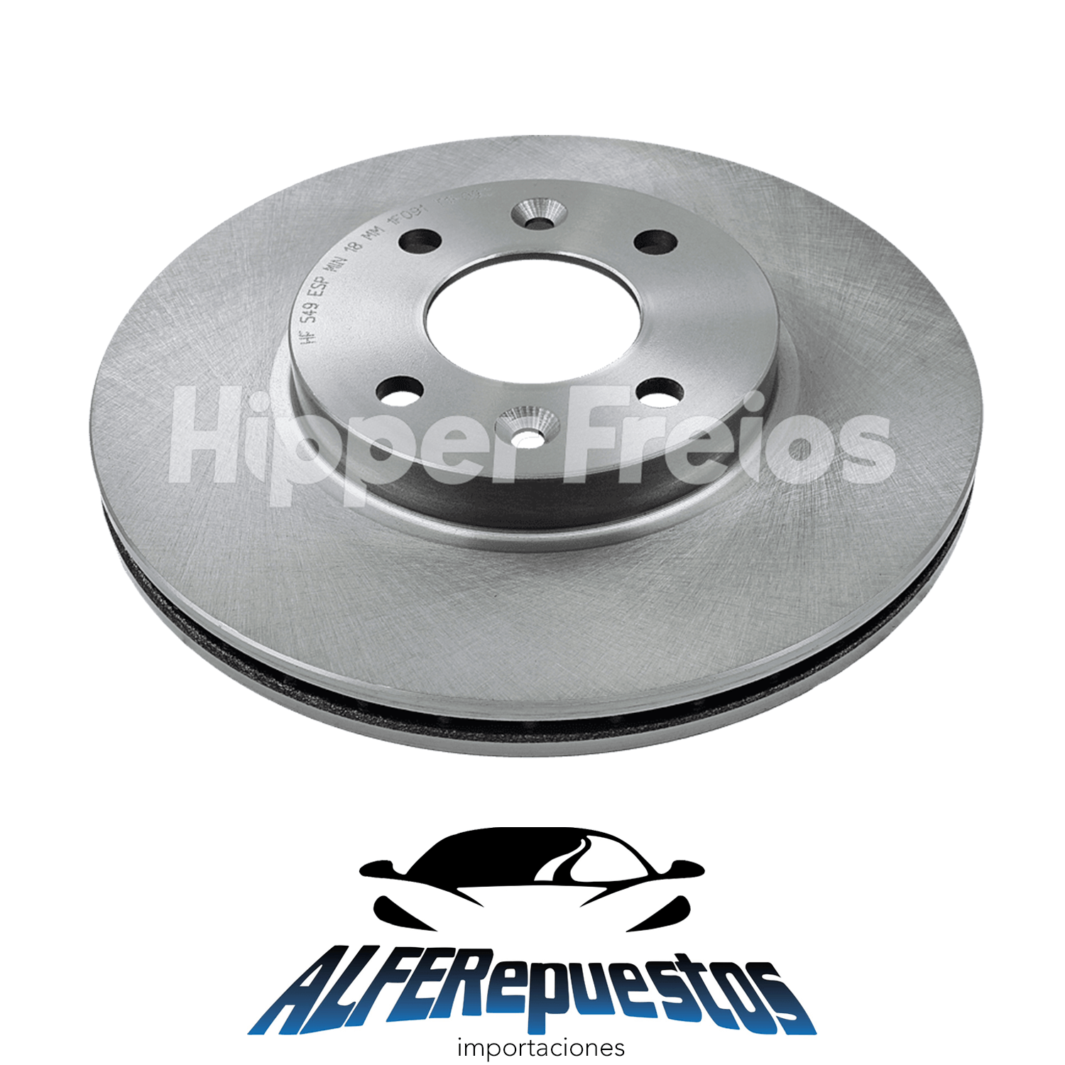 Disco de freno delantero ventilado con ABS