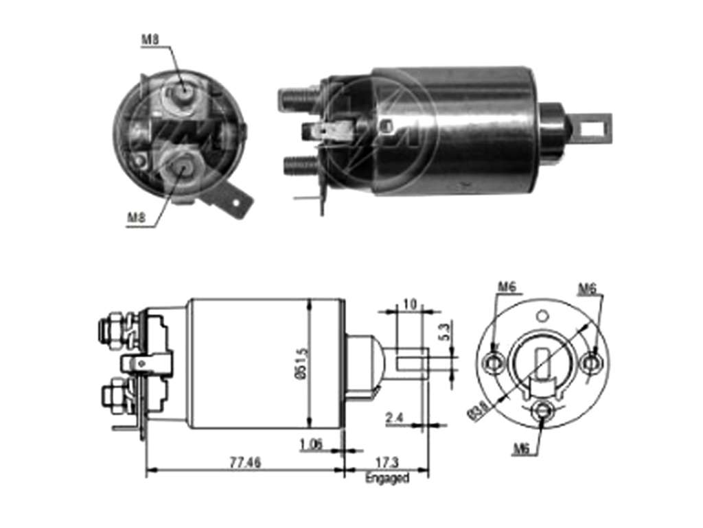 SOLENOIDE MITSUBISHI NI 12V.