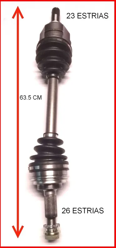 PALIER DEL IZQ TOYOTA COROLLA NAFTA 88 GSP