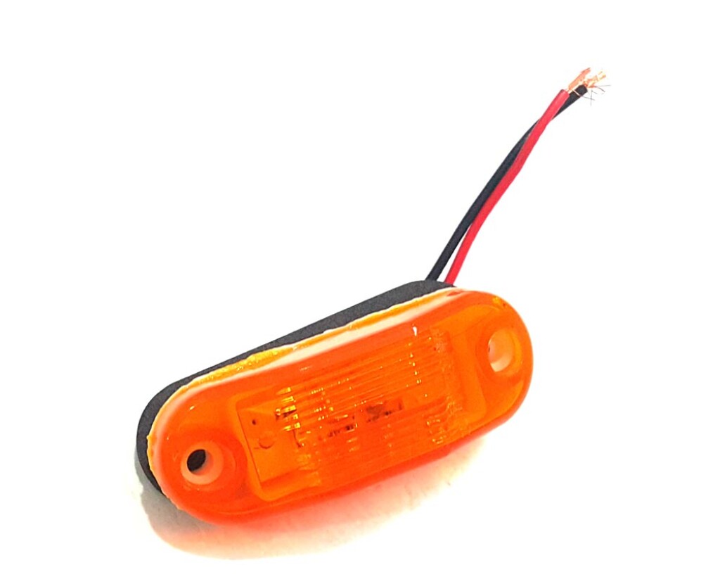 Faro lateral ovalado LED bivolt ámbar