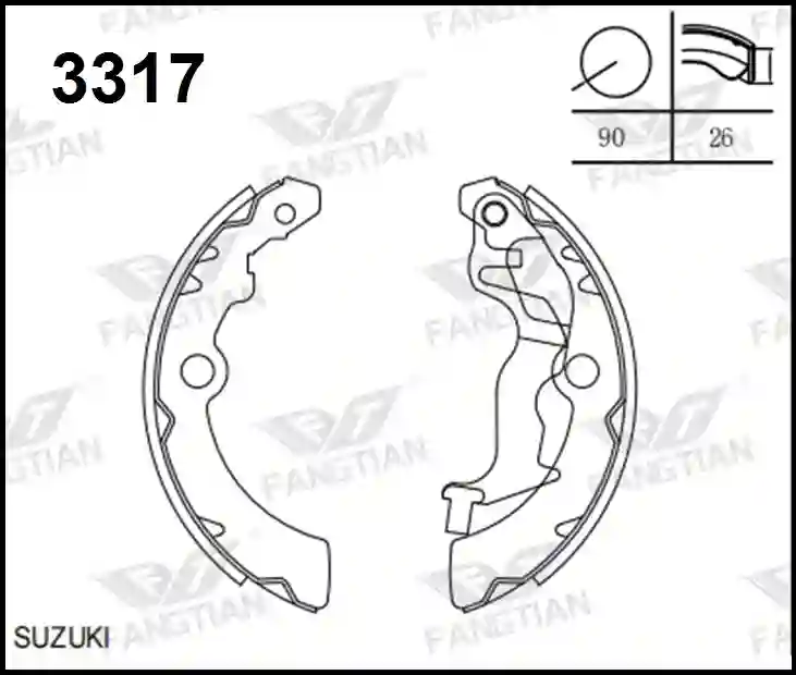 PATINES FRENO SUZUKI ALTO K10