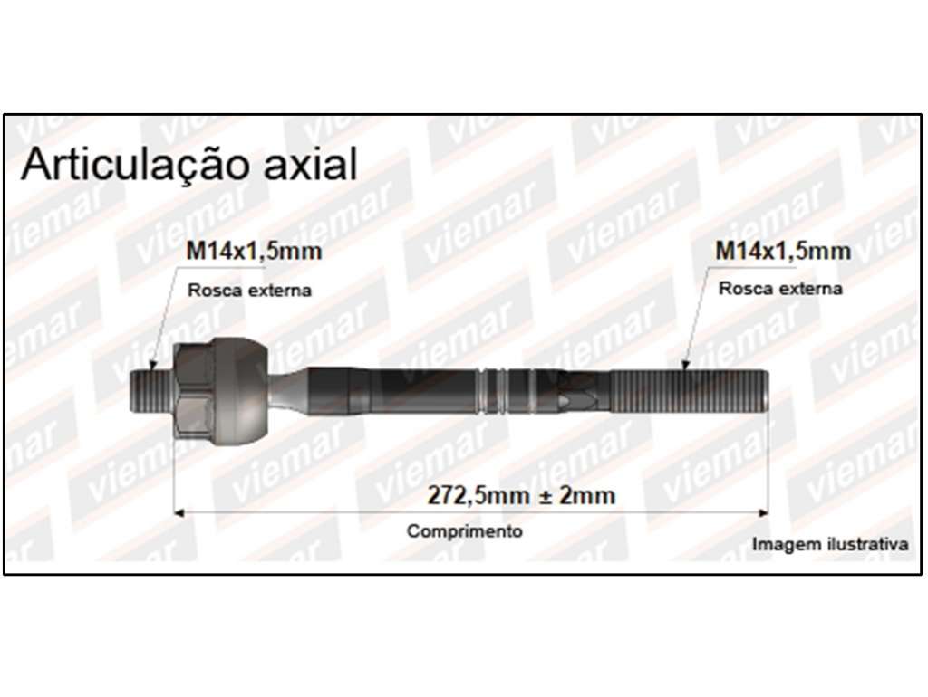 PUNTERO CREMALLERA LIFAN 620/BYD F3 272MM