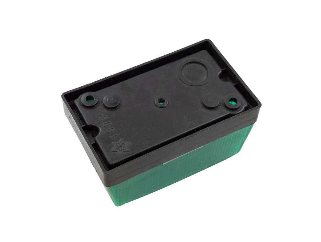 Acrílico de farol universal rectangular verde