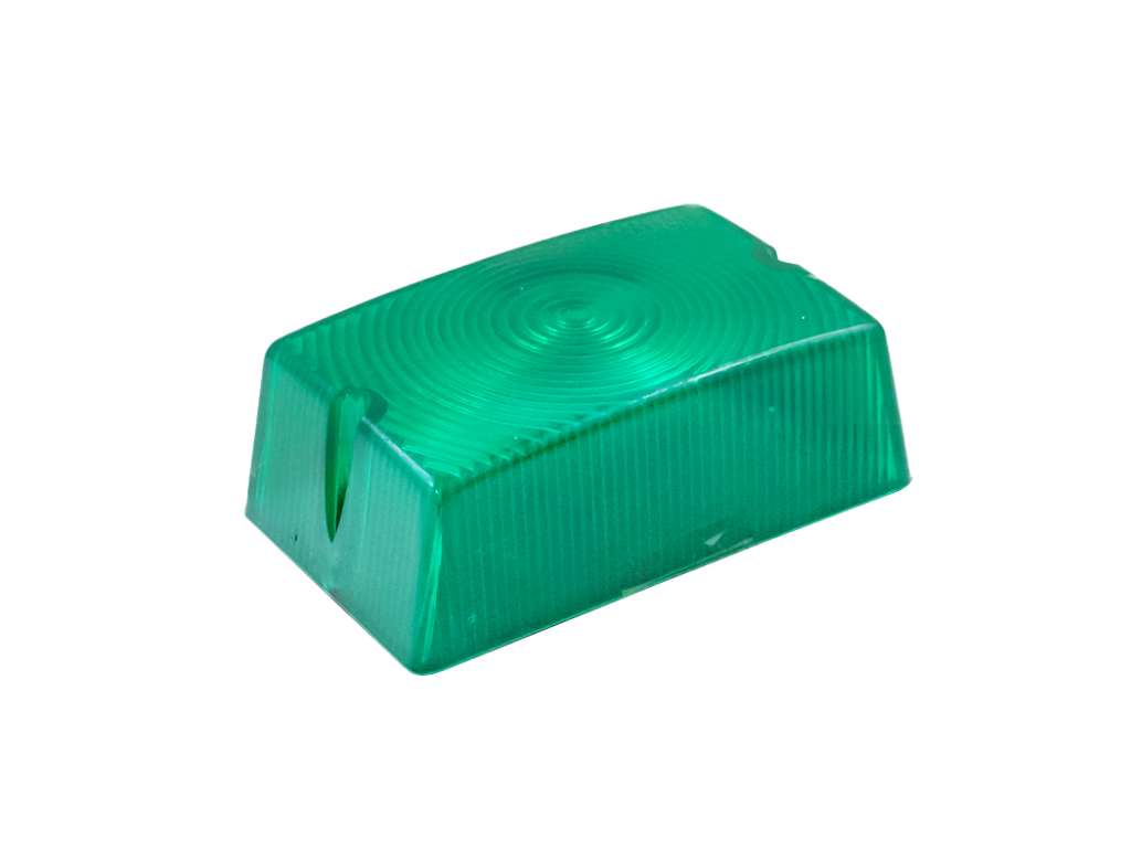 Acrílico de farol universal rectangular verde