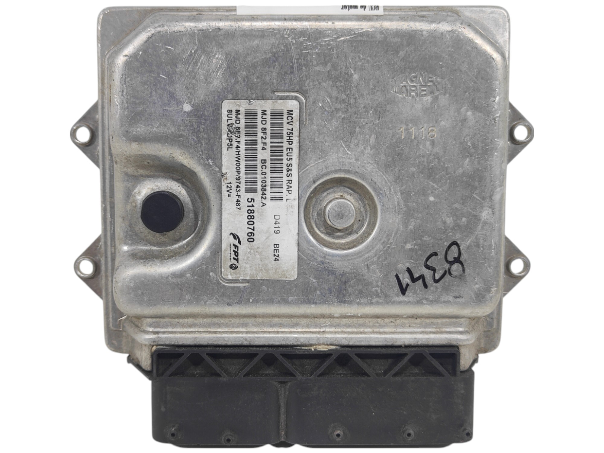 ECU de motor Fiat CUBO 1.3 D 55KW MCV 75HP MULTIJET , Ref: 8341-K3C12