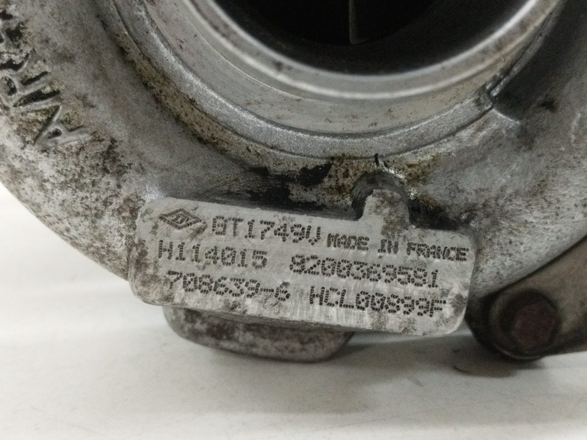 Turbocompresor Renault Scenic Ii 2003-2009 Authentique 1.9L 88kW 8200369581