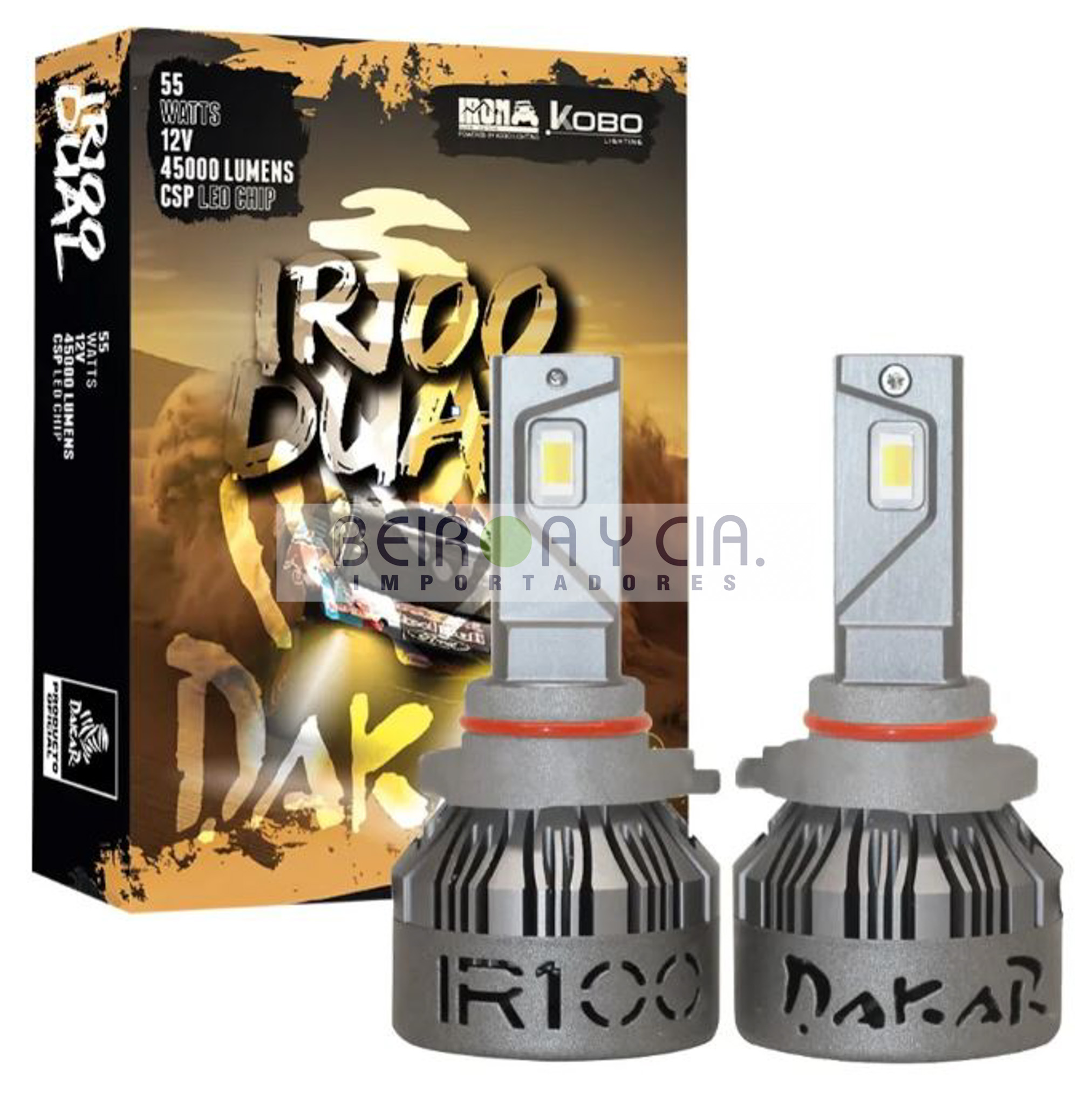 KIT IRX H8 H9 H11 H16 DUAL 3C BL/AM/BL + AM 40000LMS CAN 55W