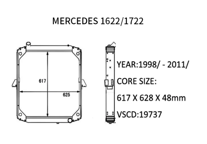 RADIADOR MB 1622-1620