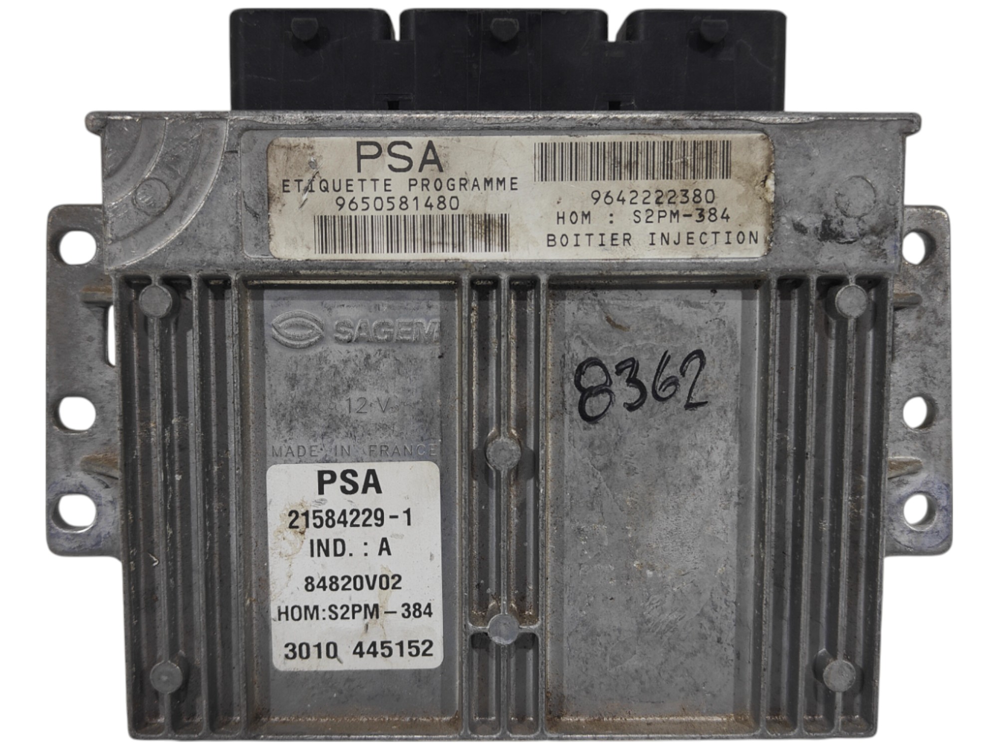 ECU de motor Citroen C3 1.4i , Ref: 8362-K3A7