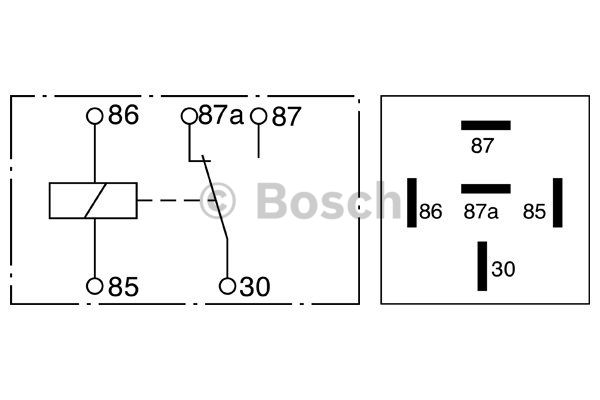 RELAY BOSCH 0332209150 12V 20/30A 5T INVERSOR