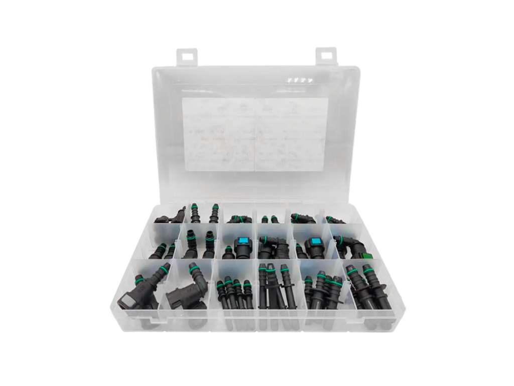 Kit de adaptadores universales para conectores de manguera de línea de combustible de liberación rápida