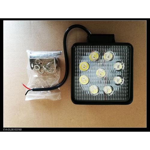 FARO CAMINERO CUADRADO 10LED TIPO LED 9X3W LED10-30V SPOT 50MM