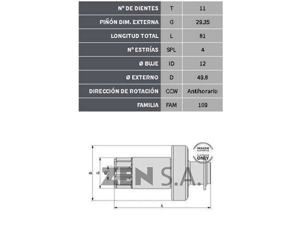Kit de embrague para Volkswagen Gol, Fox, Golf, Polo y Saveiro