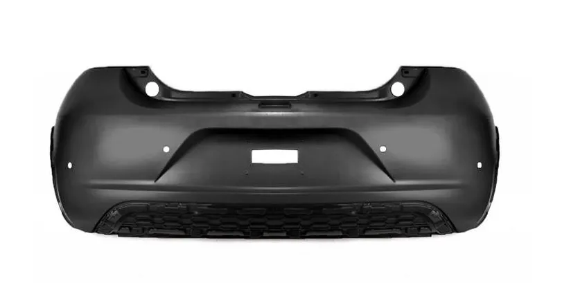 Paragolpe trasero Fiat Mobi Way con agujeros para sensores