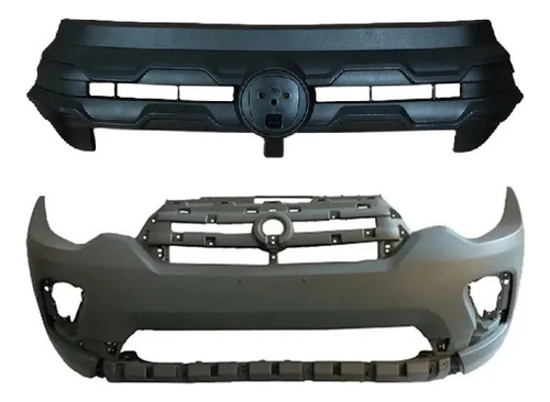 Paragolpe Delantero Con Careta Central Fiat Mobi Easy