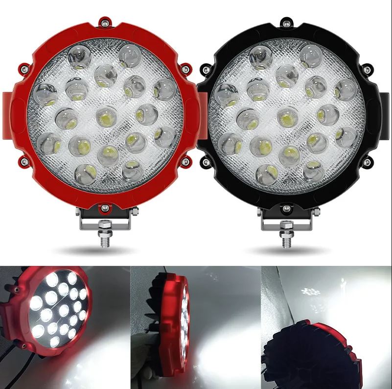 Faro Caminero Redondo 17 Led 51 W con Lupa