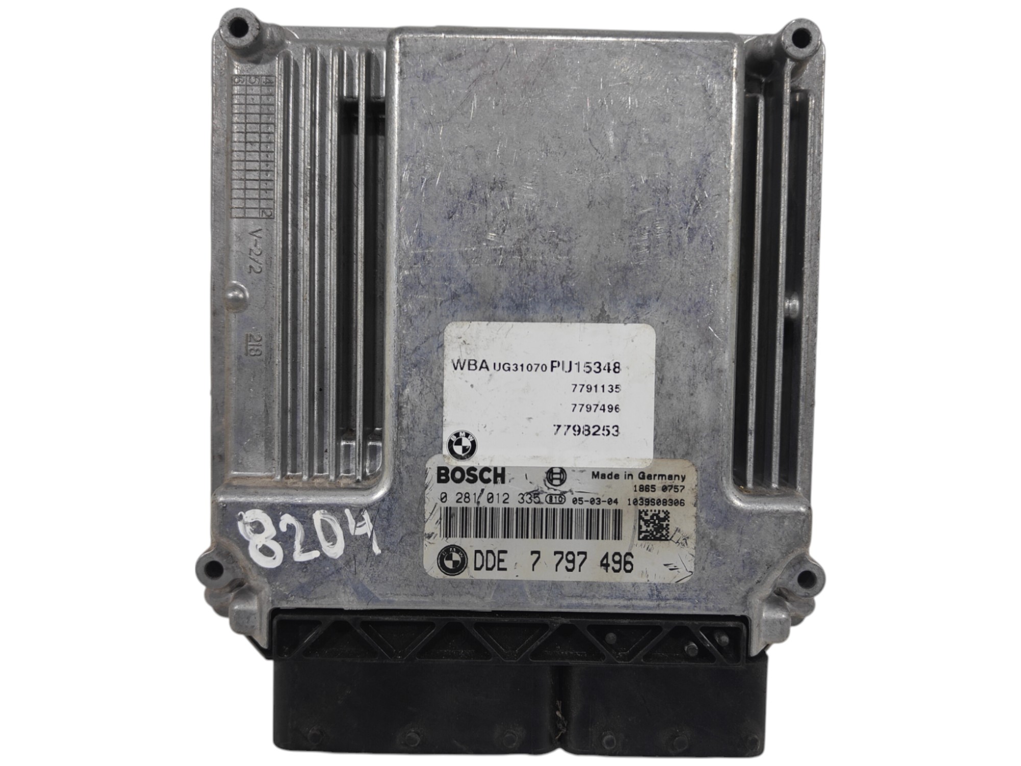 ECU de motor BMW 118d / 120d Serie 1 E87 , Ref: 8204-K3A6