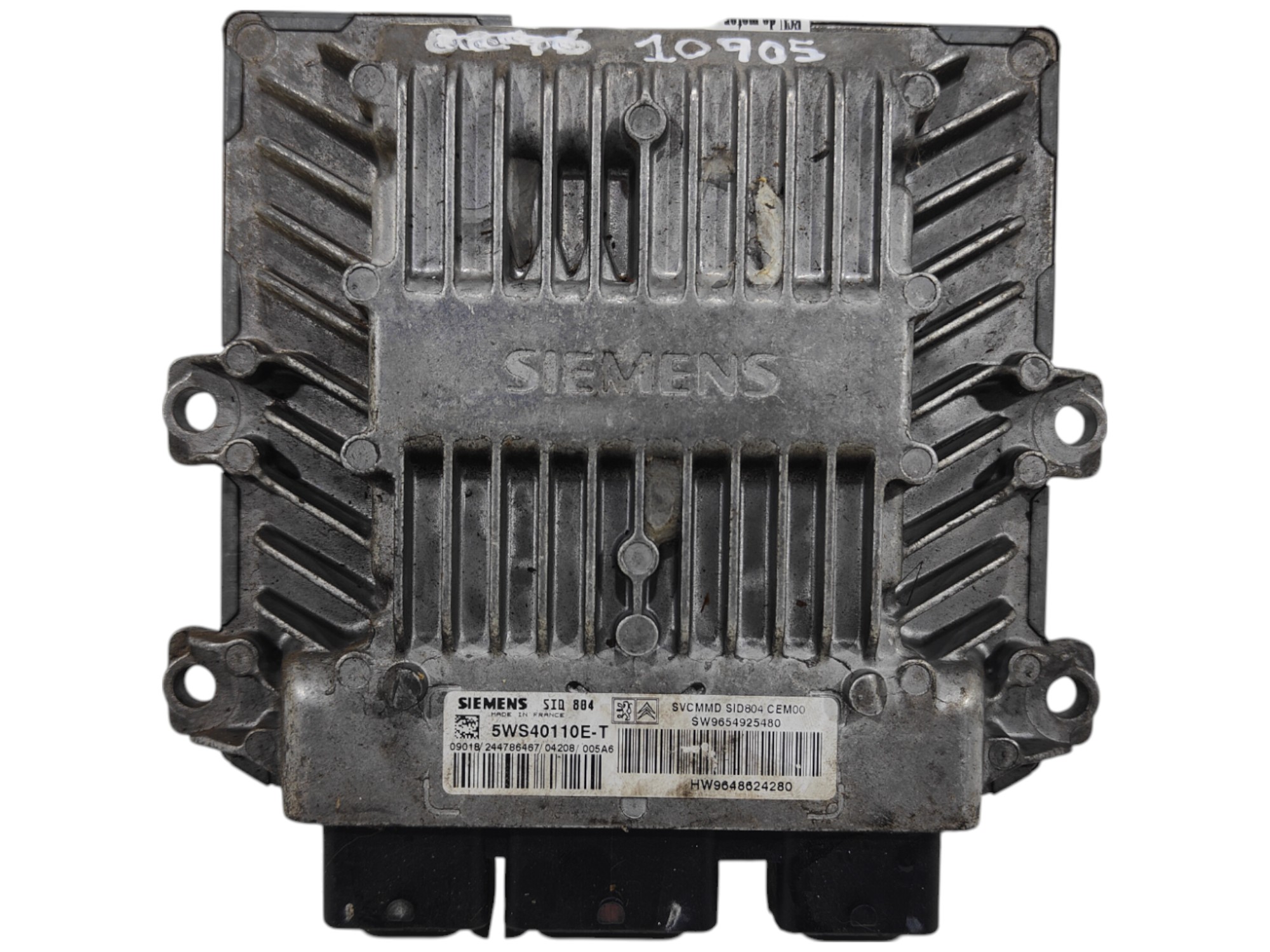 ECU de motor Citroen C3 1.4 HDI 68CV , Ref: 10905-K3B6