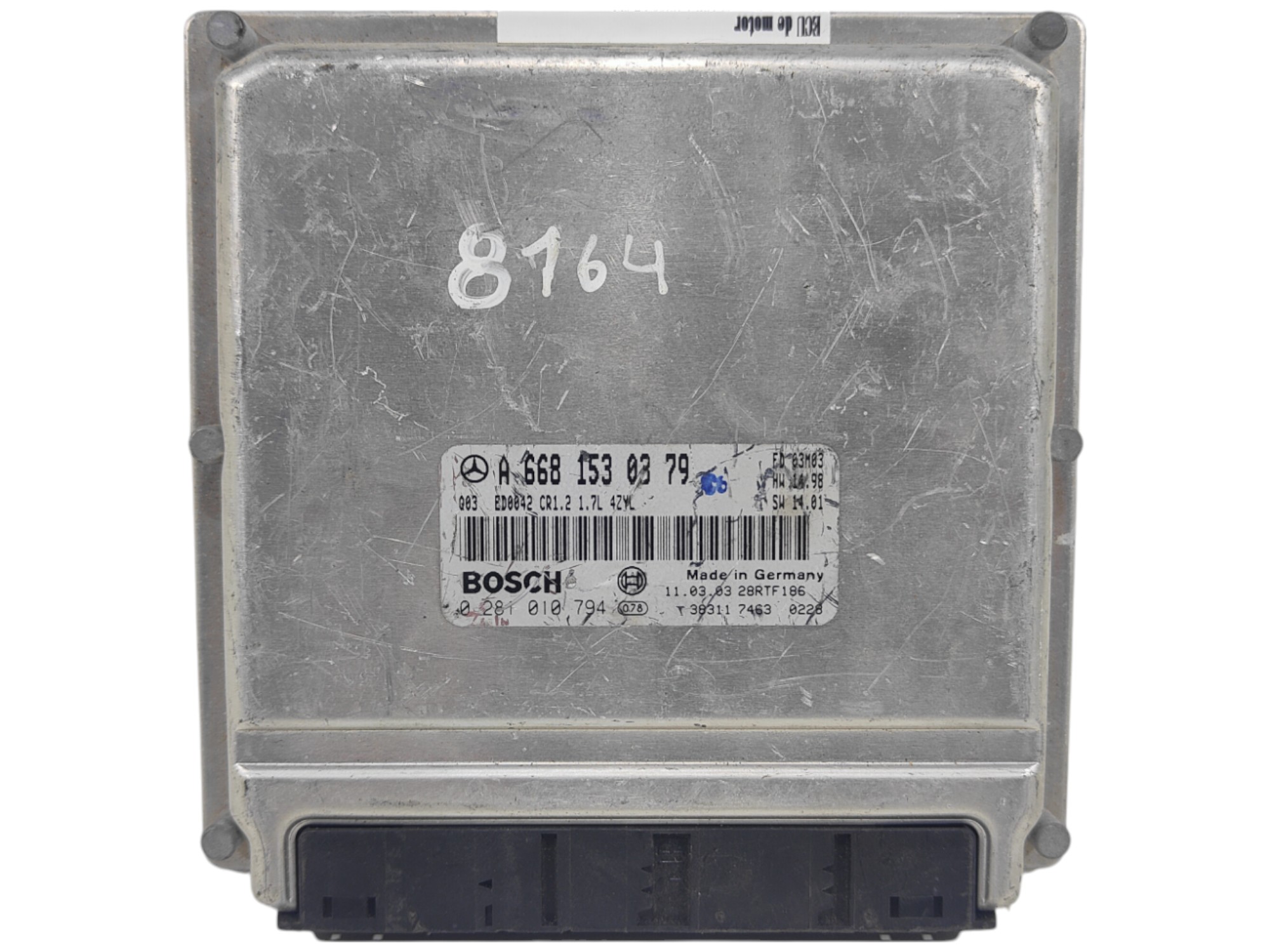ECU de motor Mercedes Benz CLASE A W168 1.7 CDI 2011, Ref: 8164-K3C6