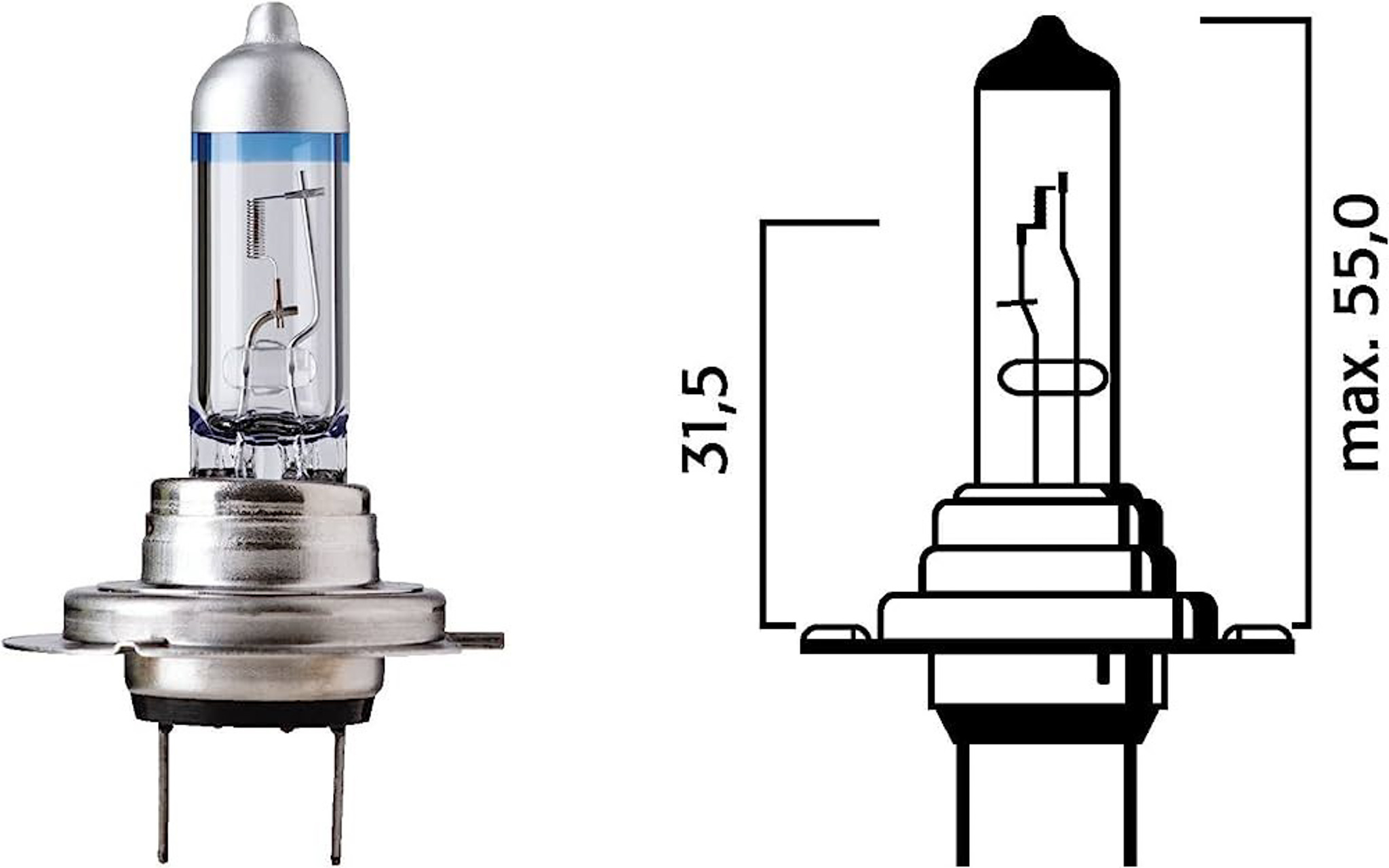 LAMPARA FLOSSER H7 12V 55W ULTRA +90% 58520SXU
