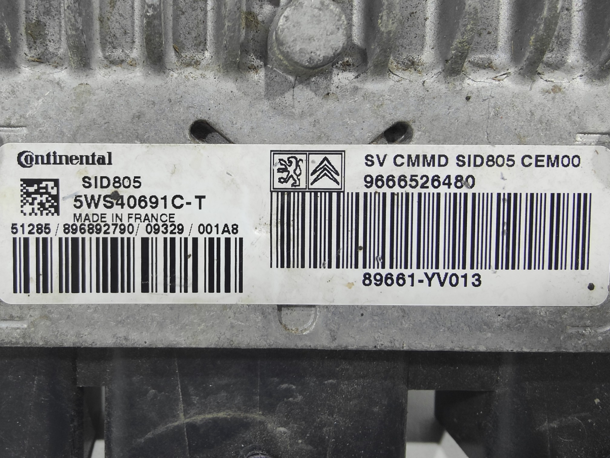 ECU de motor Peugeot 107 1.4 HDI , Ref: 8298-K3B10
