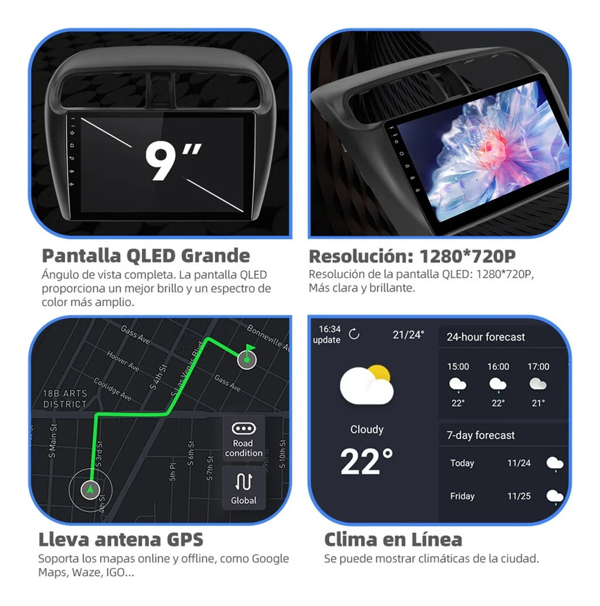 Estéreo 4+64g Para Mitsubishi Mirage 2015-24