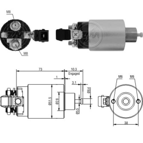AUTOMATICO ARRANQUE CEVROLET S10 2.8TD MWM BLAZER SILVERADO