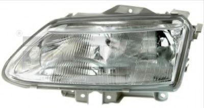 Semióptica delantera izquierda para Renault Laguna con control manual