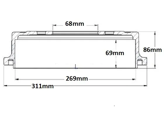 CAMPANA FRENO (269mm) TRA NISSAN FRONTIER