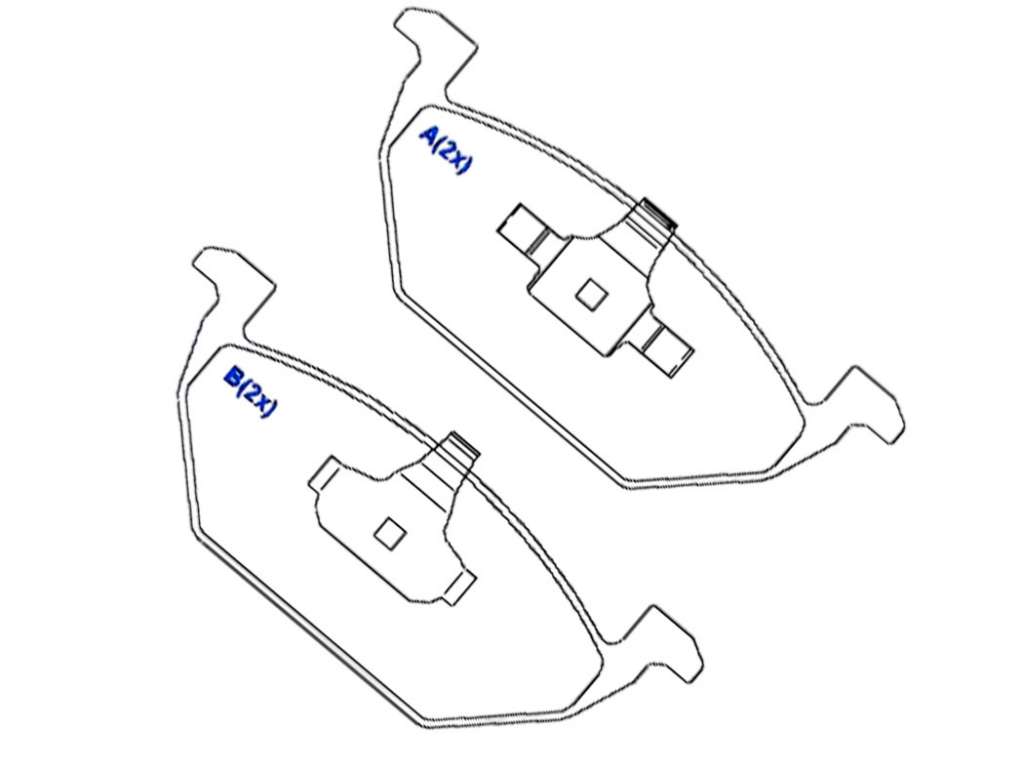 PASTILLA FRENO VW POLO/GOLF 4 ANCLAJE X 2