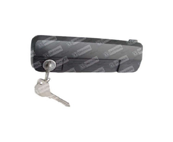 MANIJA DE PUERTA CON LLAVE FIAT 147 DERECHA (NEGRA)