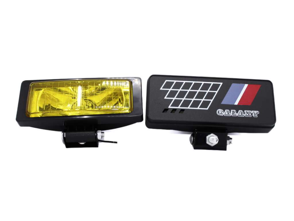 FARO CAMINERO UNIV. 192MM RECTANGULAR AMBAR JGO