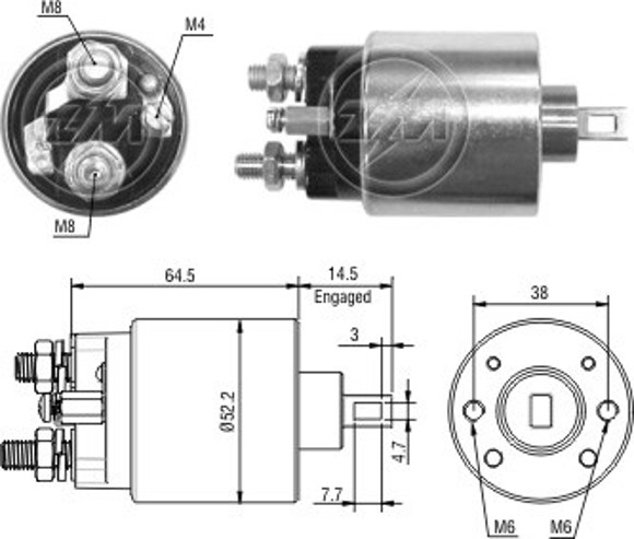 AUT ARRANQUE VW GOL V/SAVEIRO 1.6/1.9 C/INDIEL