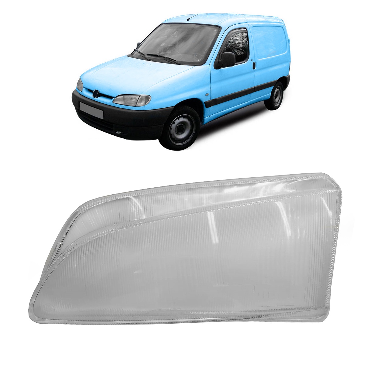 Vidrio De Semioptica Izquierdo Peugeot Partner 1996 2004