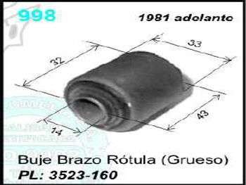 BUJE ROTULA PE 504/505 DIAM EXT. 33MM