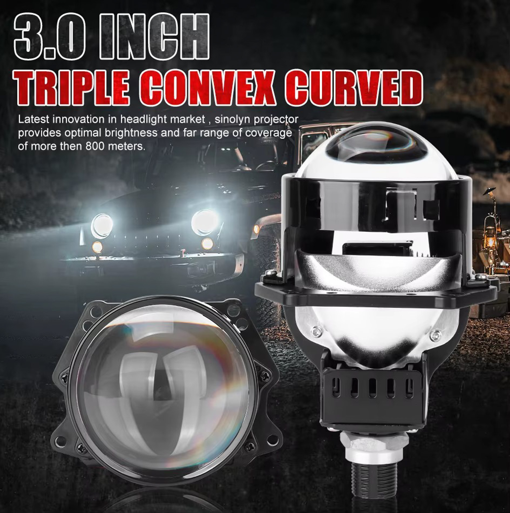 FARO XE LED PROYECTOR 3″ ALTA Y BAJA 50W/54W 12V