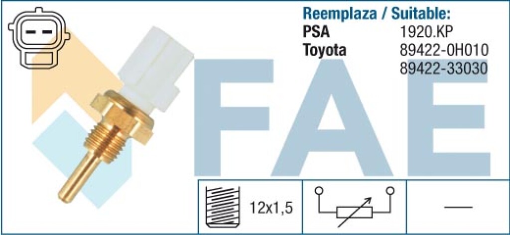 Bulbo sensor de temperatura de agua