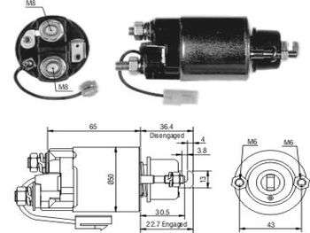 SOLENOIDE N-DENSO TO STARLET/ETC./DA/SU 12V