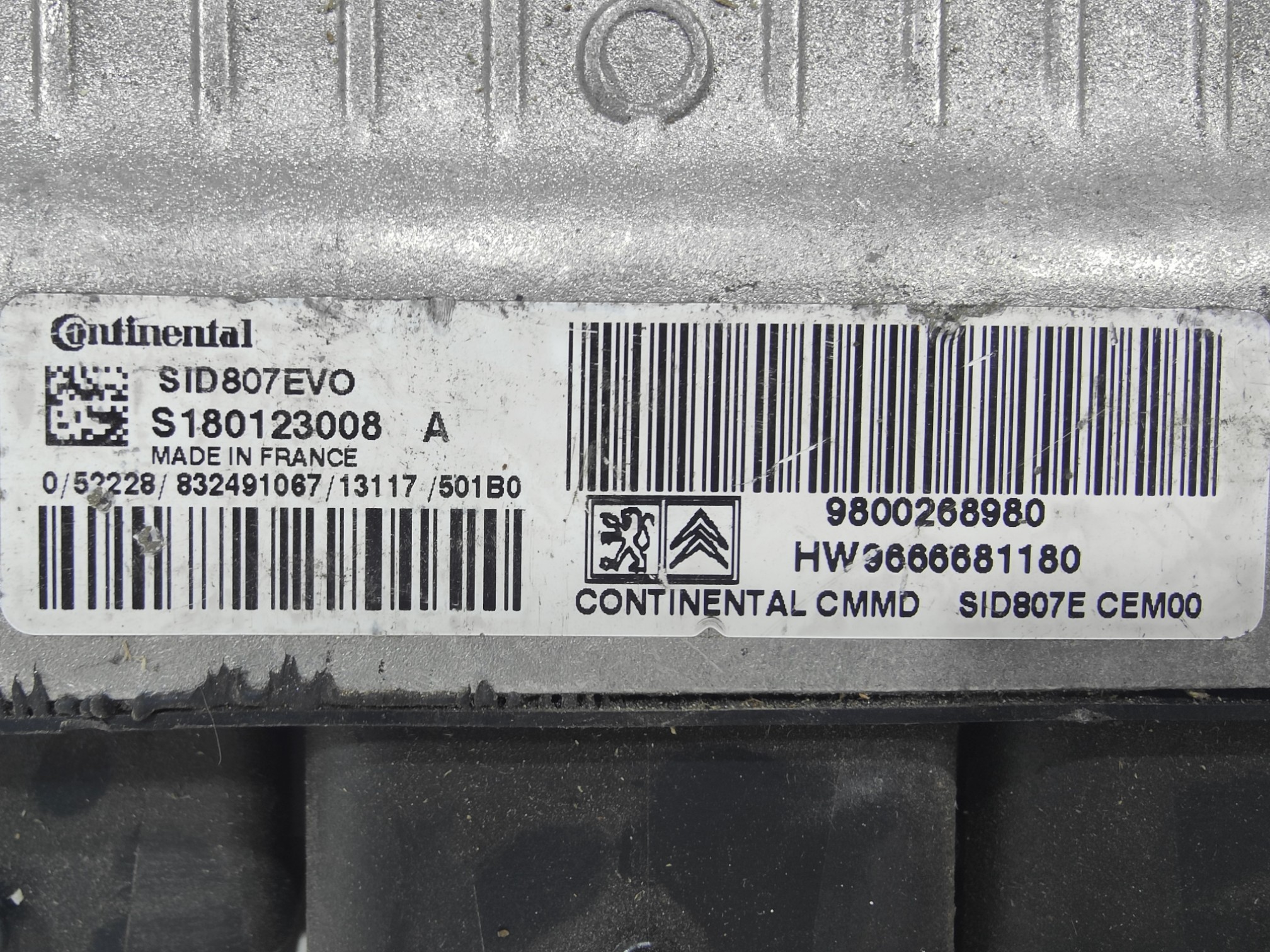 ECU de motor Peugeot 308 1.6 HDI , Ref: 8355-K3A7