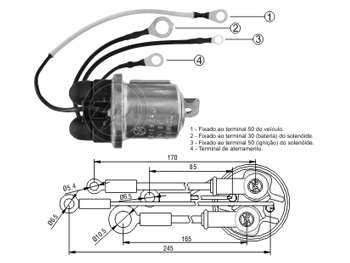 SOLENOIDE DELCO MB 712/715/1218/1418 24V