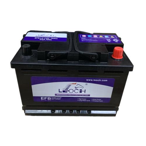 BATERIA LEOCH 12V 125A POSITIVO DER. STARSTOP 70AH GAMA BAJA 700CCA 278X175X190 2años