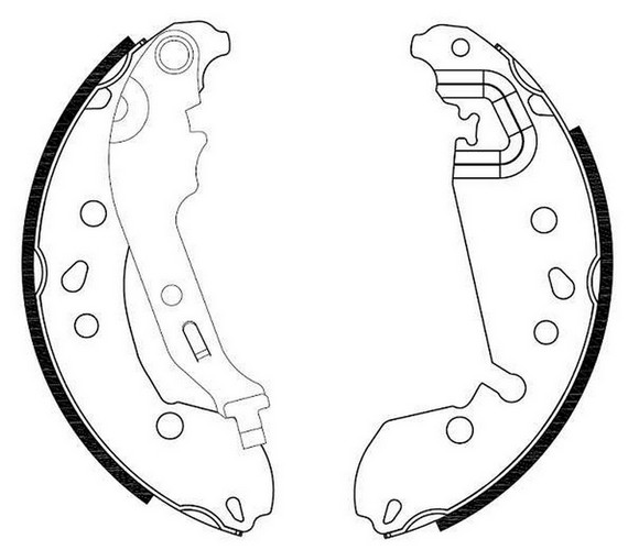 Patines de freno traseros